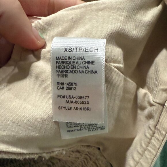 Amuse Society Bright Spark Beige Denim Crop Top (NWOT) - Picture 8 of 11